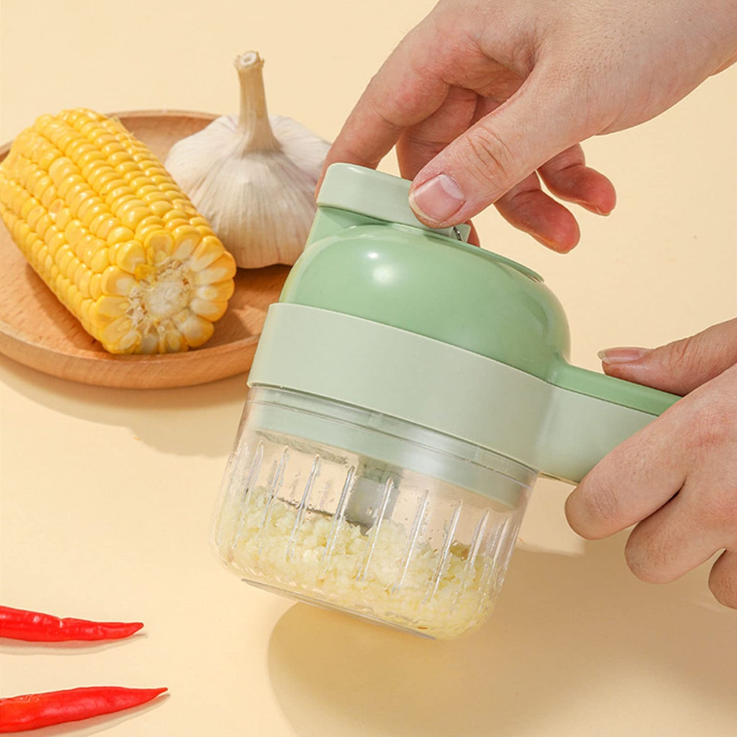 SwiftChop™ Electric Vegetable Cutter