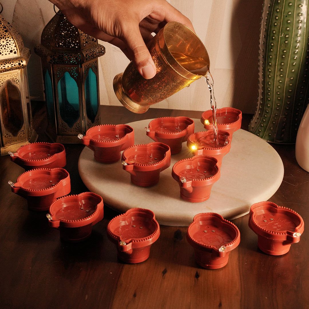 DivineGlow™ LED Water Sensor Diyas