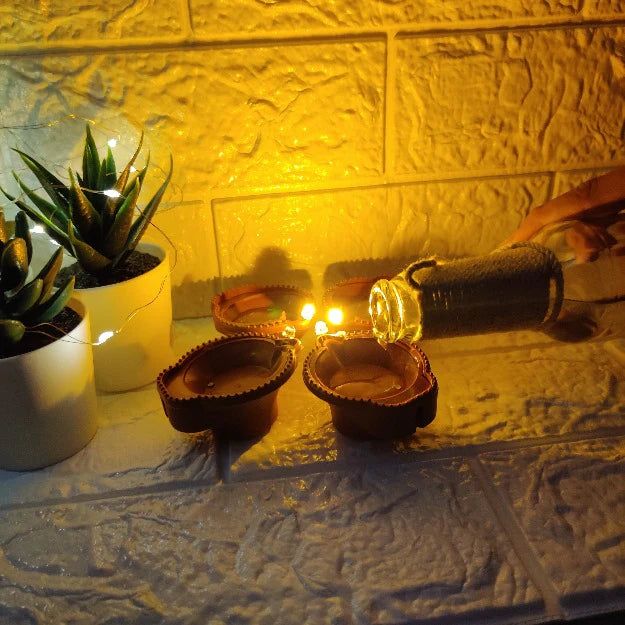 DivineGlow™ LED Water Sensor Diyas