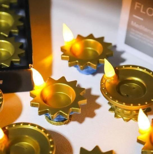 DivineGlow™ LED Water Sensor Diyas 2.0